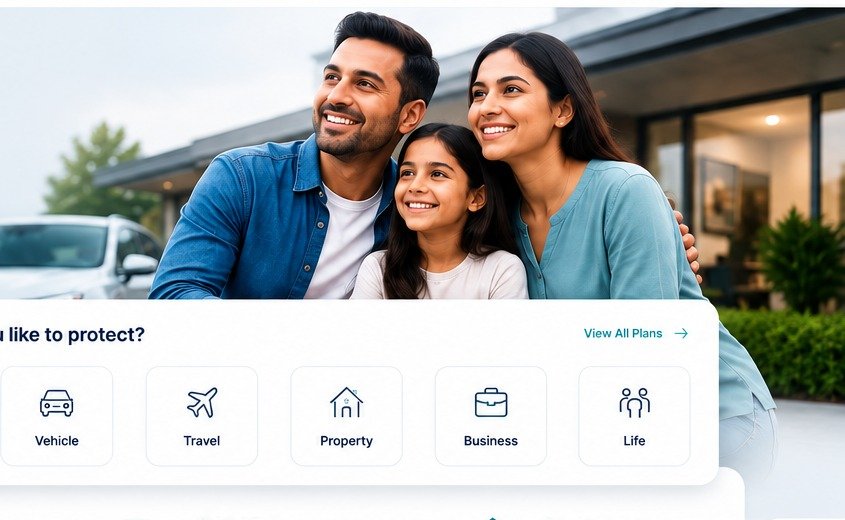 Family protected at home with their vehicle